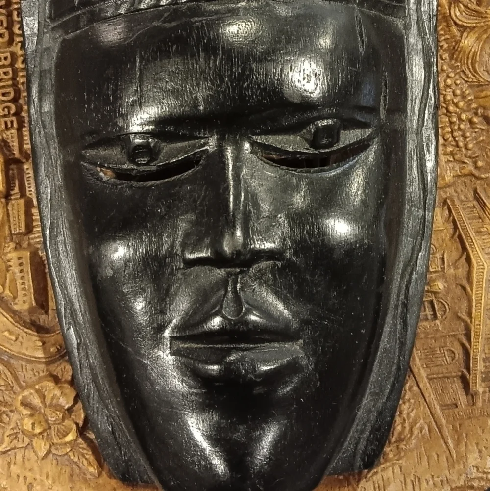 Vintage carved tribal mask
